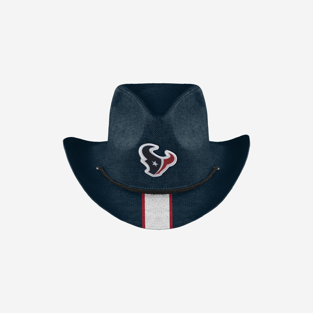 Houston Texans Team Stripe Cowboy Hat FOCO - FOCO.com