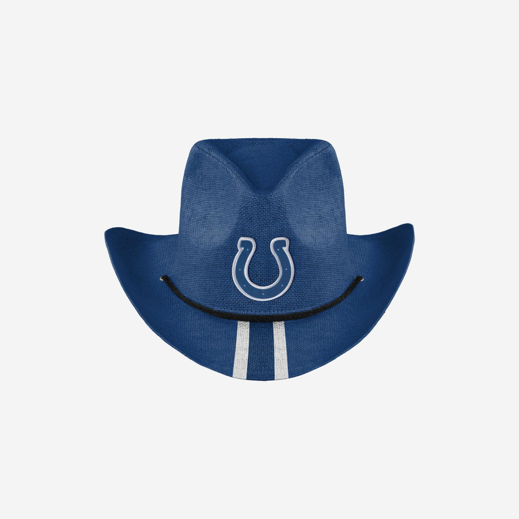 Indianapolis Colts Team Stripe Cowboy Hat FOCO - FOCO.com