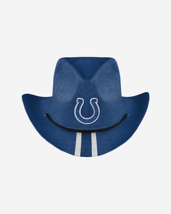Indianapolis Colts Team Stripe Cowboy Hat FOCO - FOCO.com