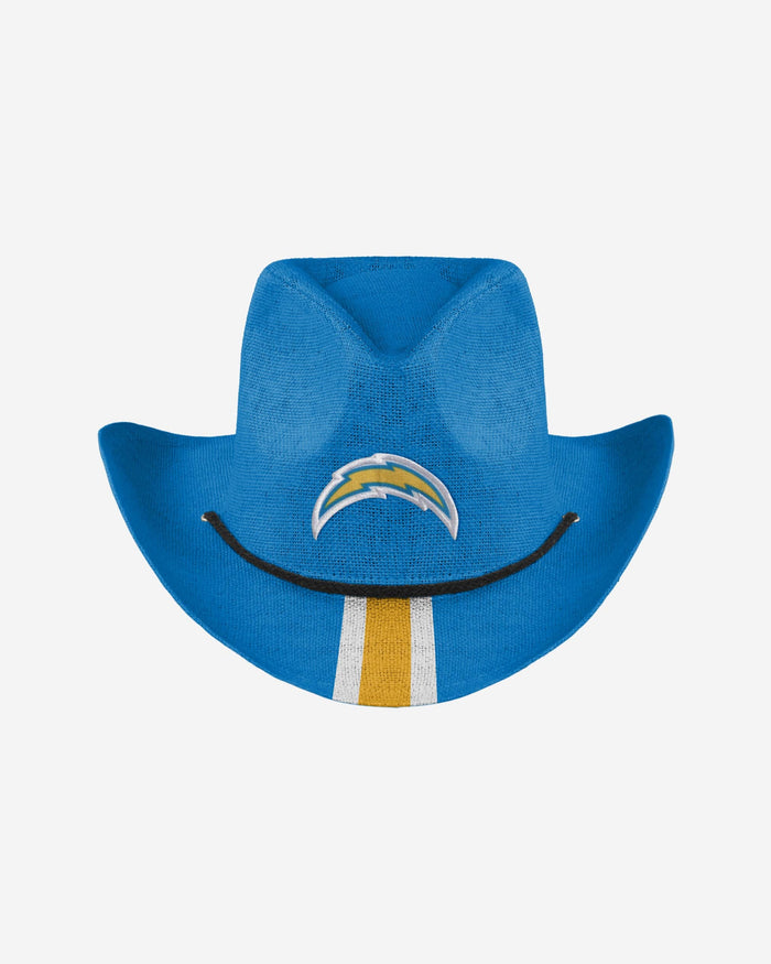 Los Angeles Chargers Team Stripe Cowboy Hat FOCO - FOCO.com