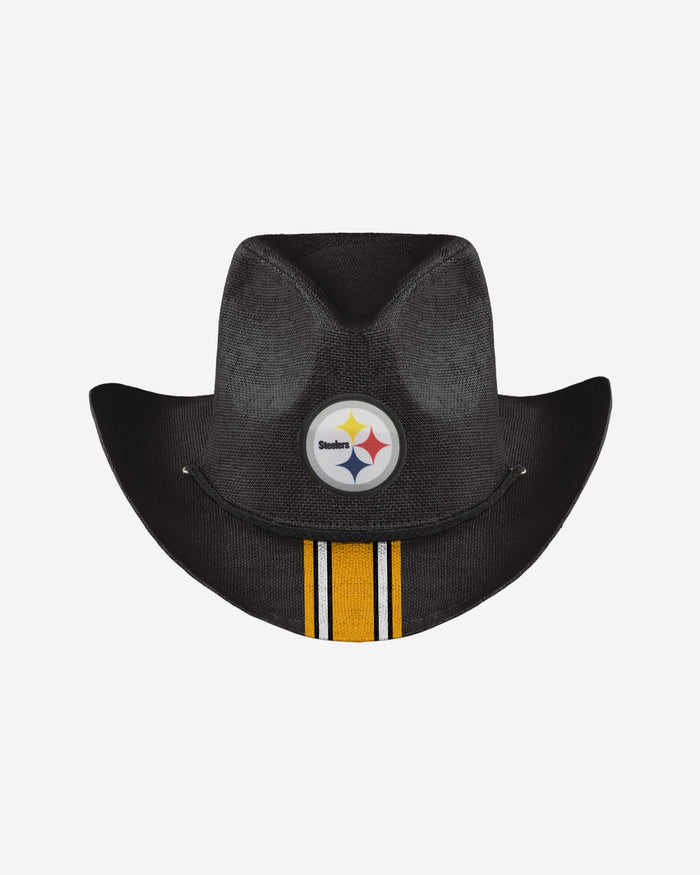 Pittsburgh Steelers Team Stripe Cowboy Hat FOCO - FOCO.com