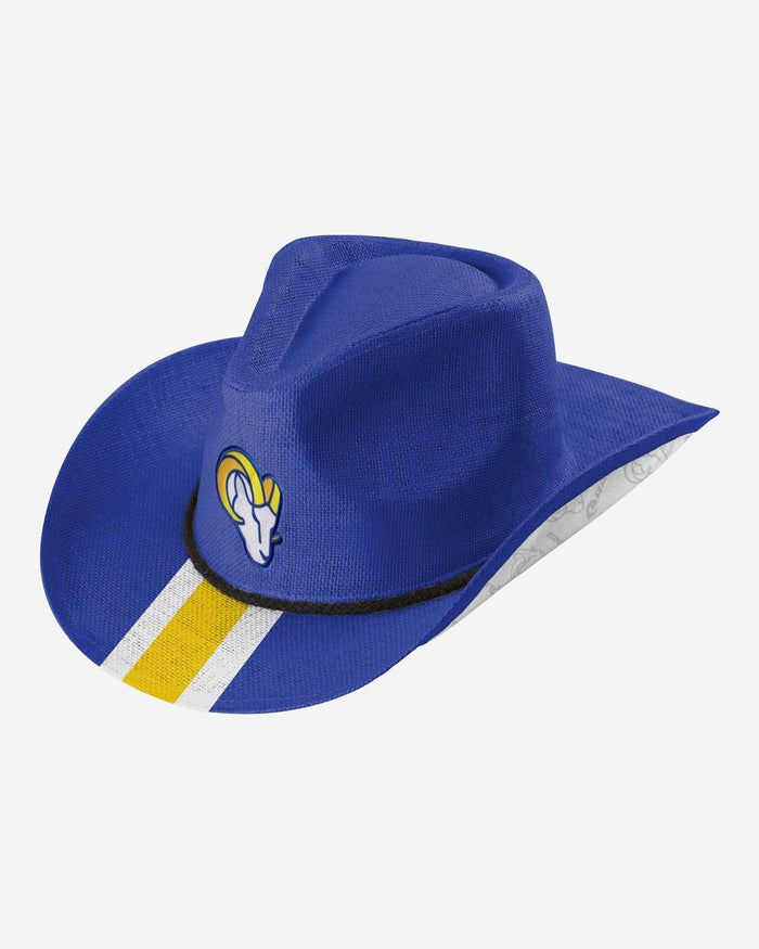 Los Angeles Rams Team Stripe Cowboy Hat FOCO - FOCO.com