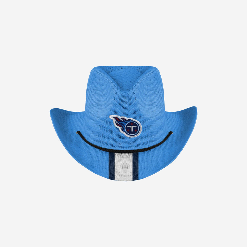Tennessee Titans Team Stripe Cowboy Hat FOCO - FOCO.com