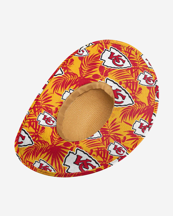 Kansas City Chiefs Womens Floral Straw Hat FOCO - FOCO.com