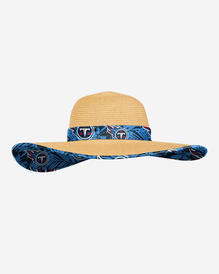 Tennessee Titans Womens Floral Straw Hat FOCO - FOCO.com