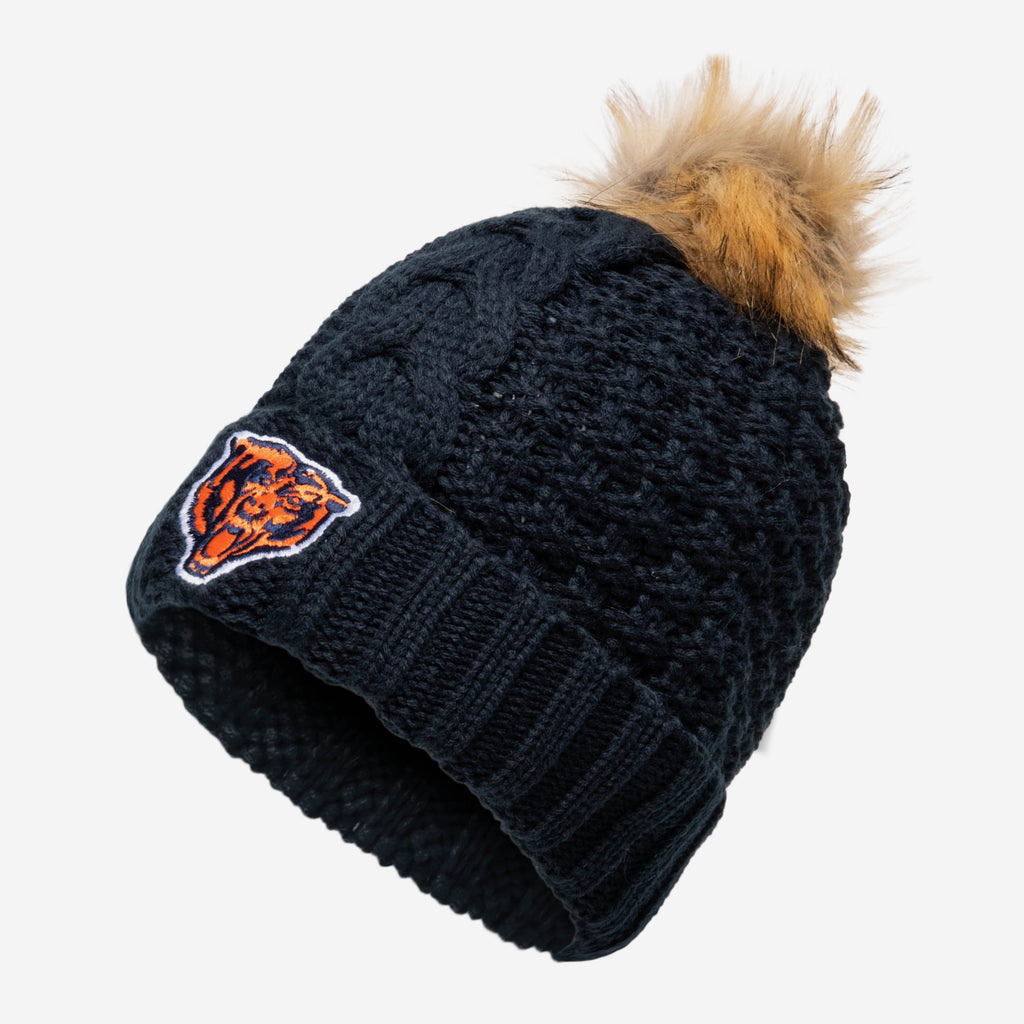 Chicago Bears Womens Da Pom Beanie FOCO - FOCO.com