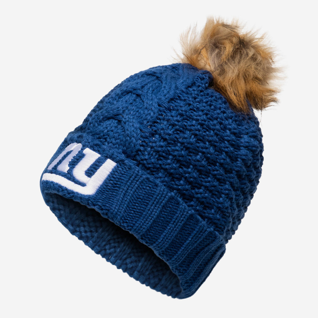 New York Giants Womens Da Pom Beanie FOCO - FOCO.com