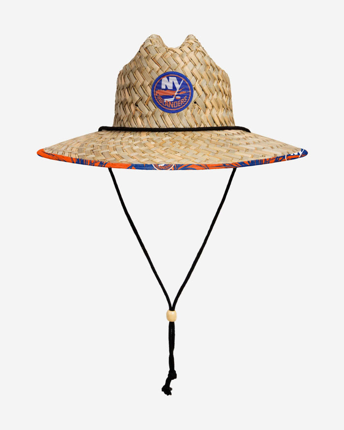 New York Islanders Floral Straw Hat FOCO - FOCO.com