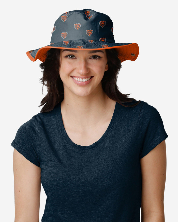 Chicago Bears Womens Mini Print Hybrid Boonie Hat FOCO - FOCO.com