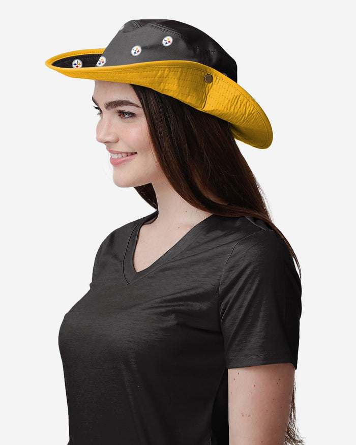 Pittsburgh Steelers Womens Mini Print Hybrid Boonie Hat FOCO - FOCO.com