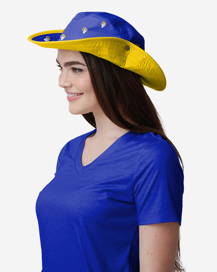 Los Angeles Rams Womens Mini Print Hybrid Boonie Hat FOCO - FOCO.com