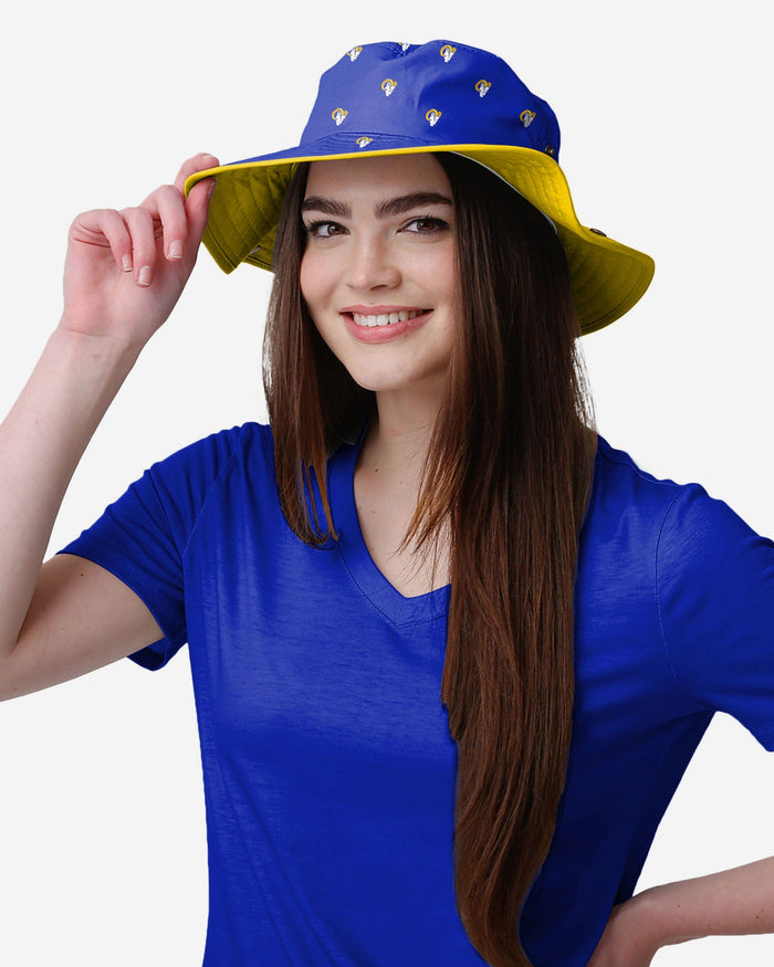 Los Angeles Rams Womens Mini Print Hybrid Boonie Hat FOCO - FOCO.com