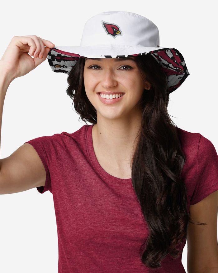 Arizona Cardinals Womens White Hybrid Boonie Hat FOCO - FOCO.com