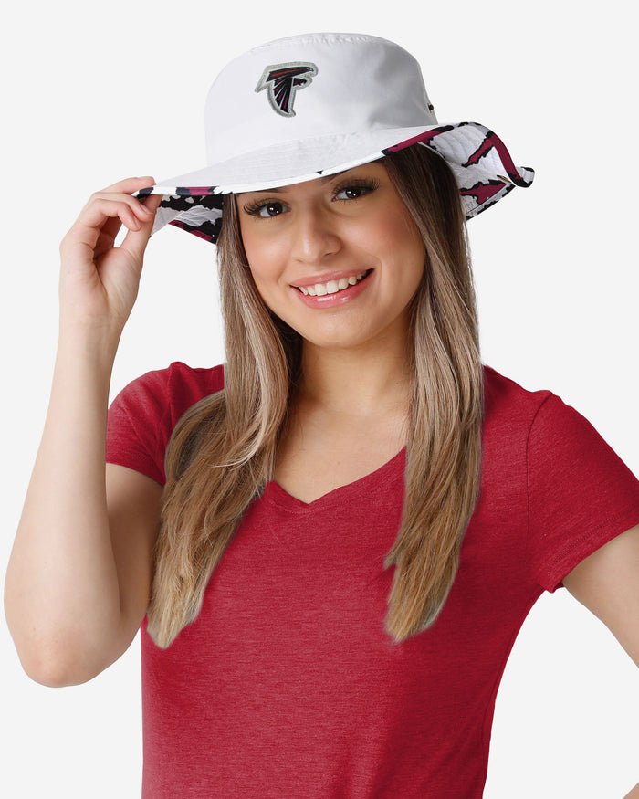 Atlanta Falcons Womens White Hybrid Boonie Hat FOCO - FOCO.com