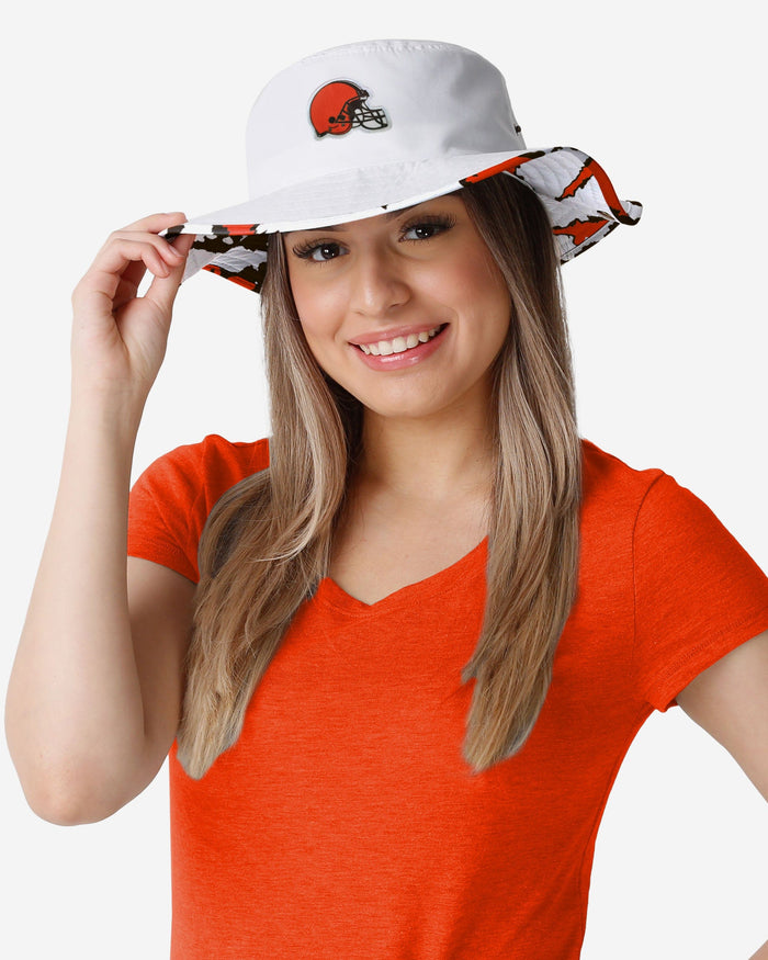 Cleveland Browns Womens White Hybrid Boonie Hat FOCO - FOCO.com