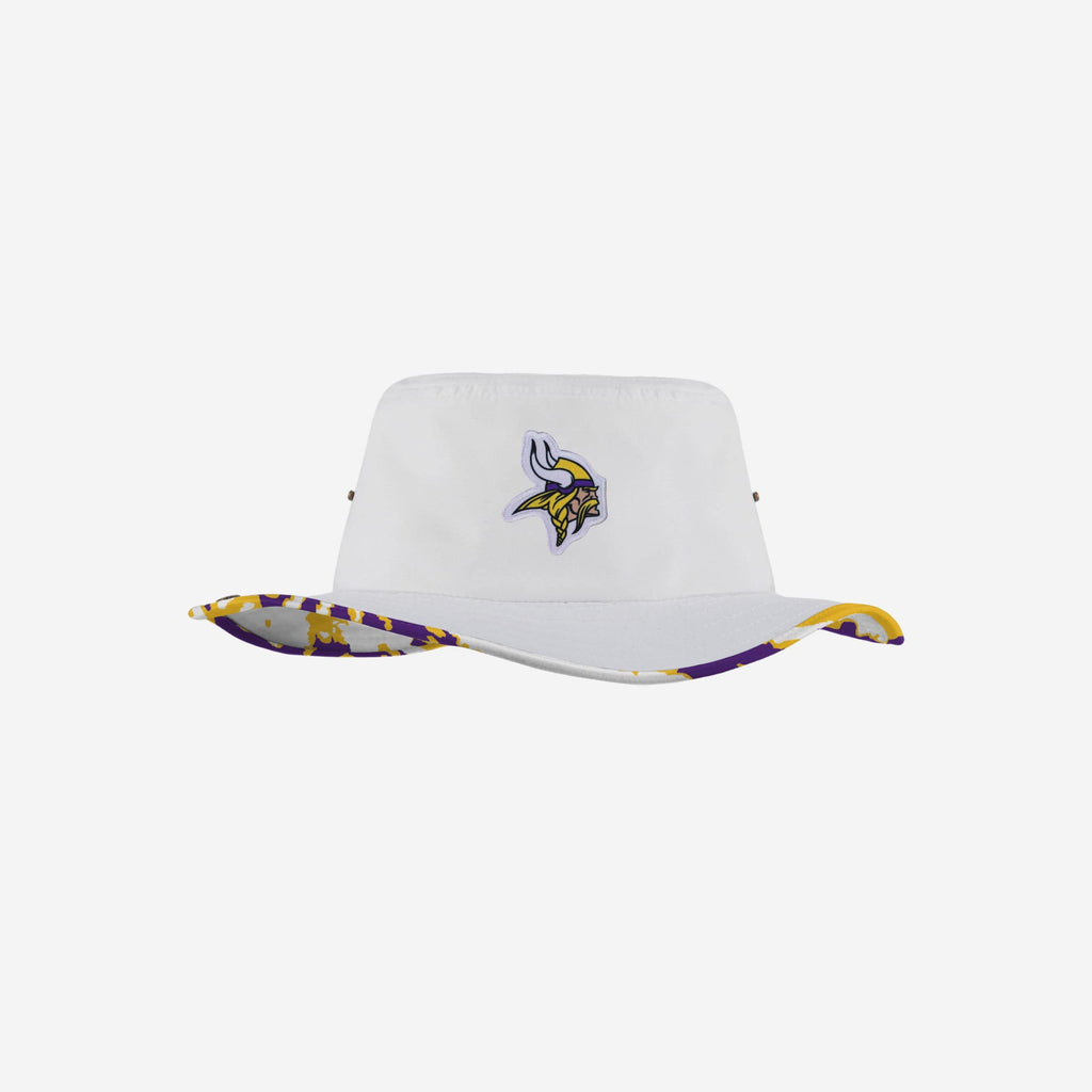 Minnesota Vikings Womens White Hybrid Boonie Hat FOCO - FOCO.com