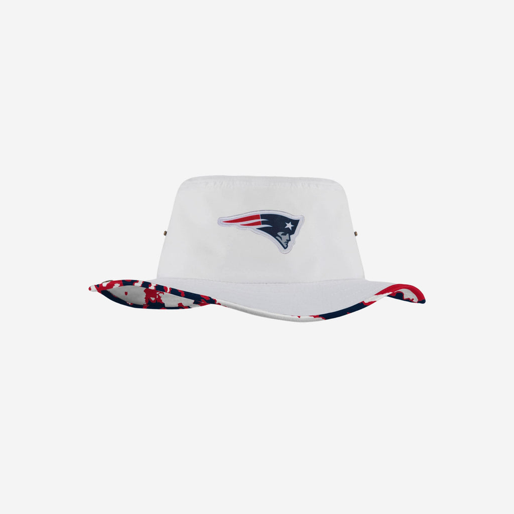 New England Patriots Womens White Hybrid Boonie Hat FOCO - FOCO.com