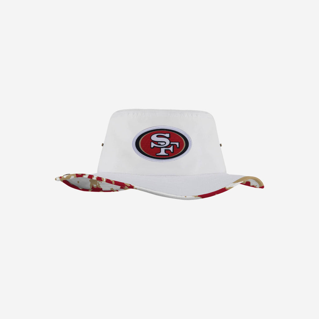 San Francisco 49ers Womens White Hybrid Boonie Hat FOCO - FOCO.com