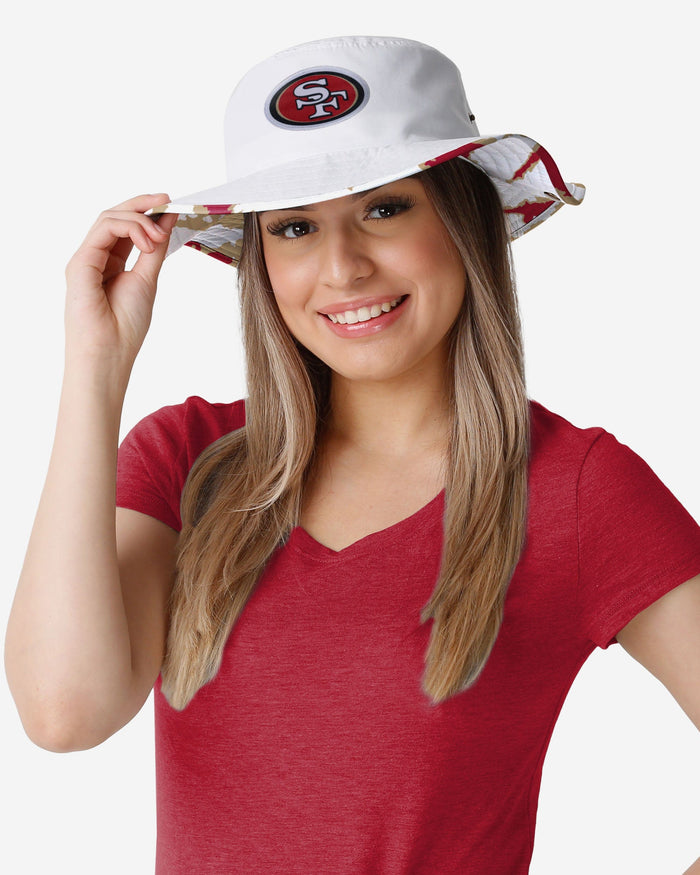 San Francisco 49ers Womens White Hybrid Boonie Hat FOCO - FOCO.com