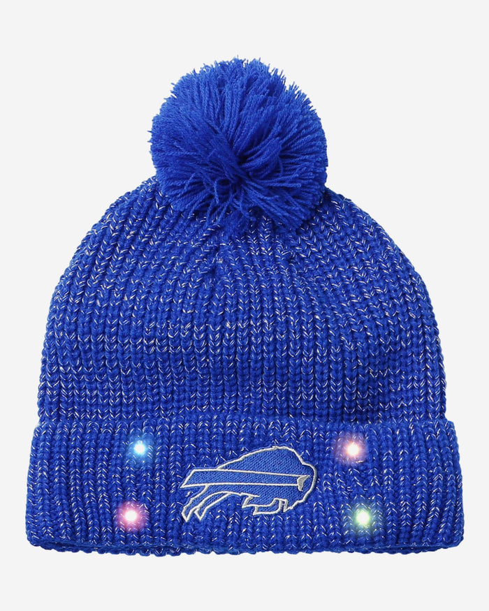 Buffalo Bills Womens Glitter Knit Light Up Beanie FOCO - FOCO.com