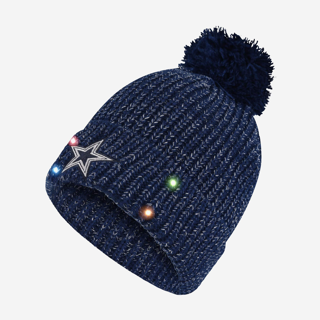 Dallas Cowboys Womens Glitter Knit Light Up Beanie FOCO - FOCO.com