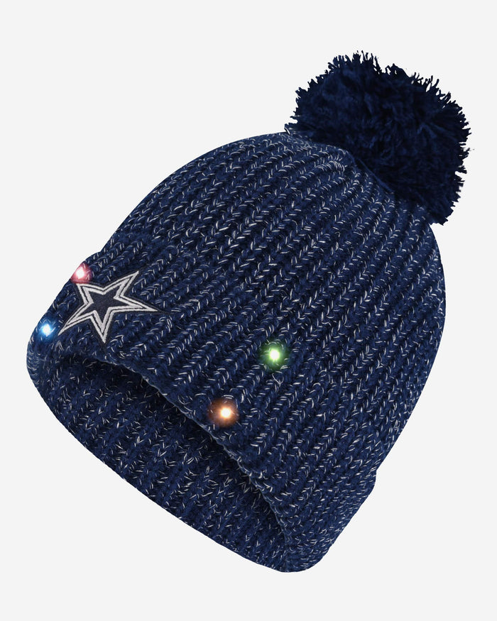 Dallas Cowboys Womens Glitter Knit Light Up Beanie FOCO - FOCO.com