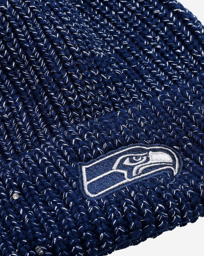 Seattle Seahawks Womens Glitter Knit Light Up Beanie FOCO - FOCO.com