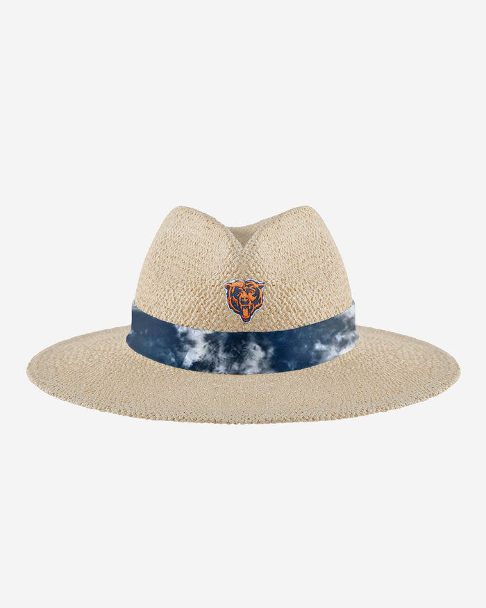 Chicago Bears Womens Tie-Dye Ribbon Straw Hat FOCO - FOCO.com