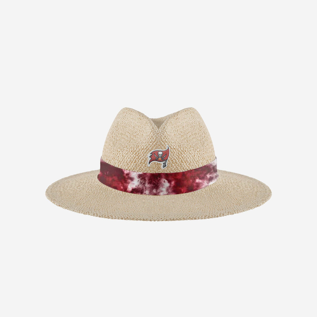 Tampa Bay Buccaneers Womens Tie-Dye Ribbon Straw Hat FOCO - FOCO.com