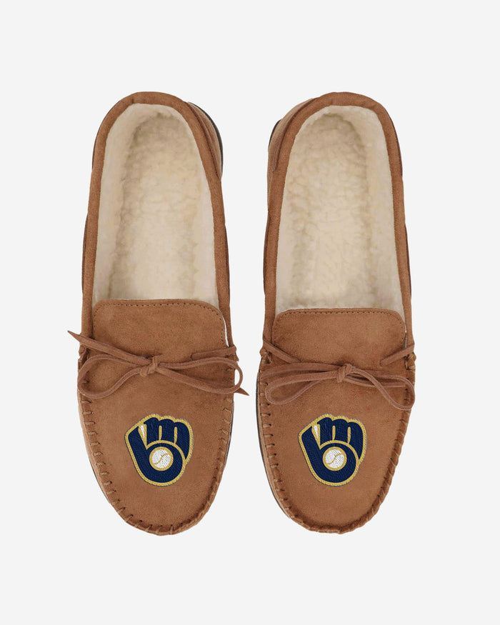 Milwaukee Brewers Moccasin Slipper FOCO - FOCO.com