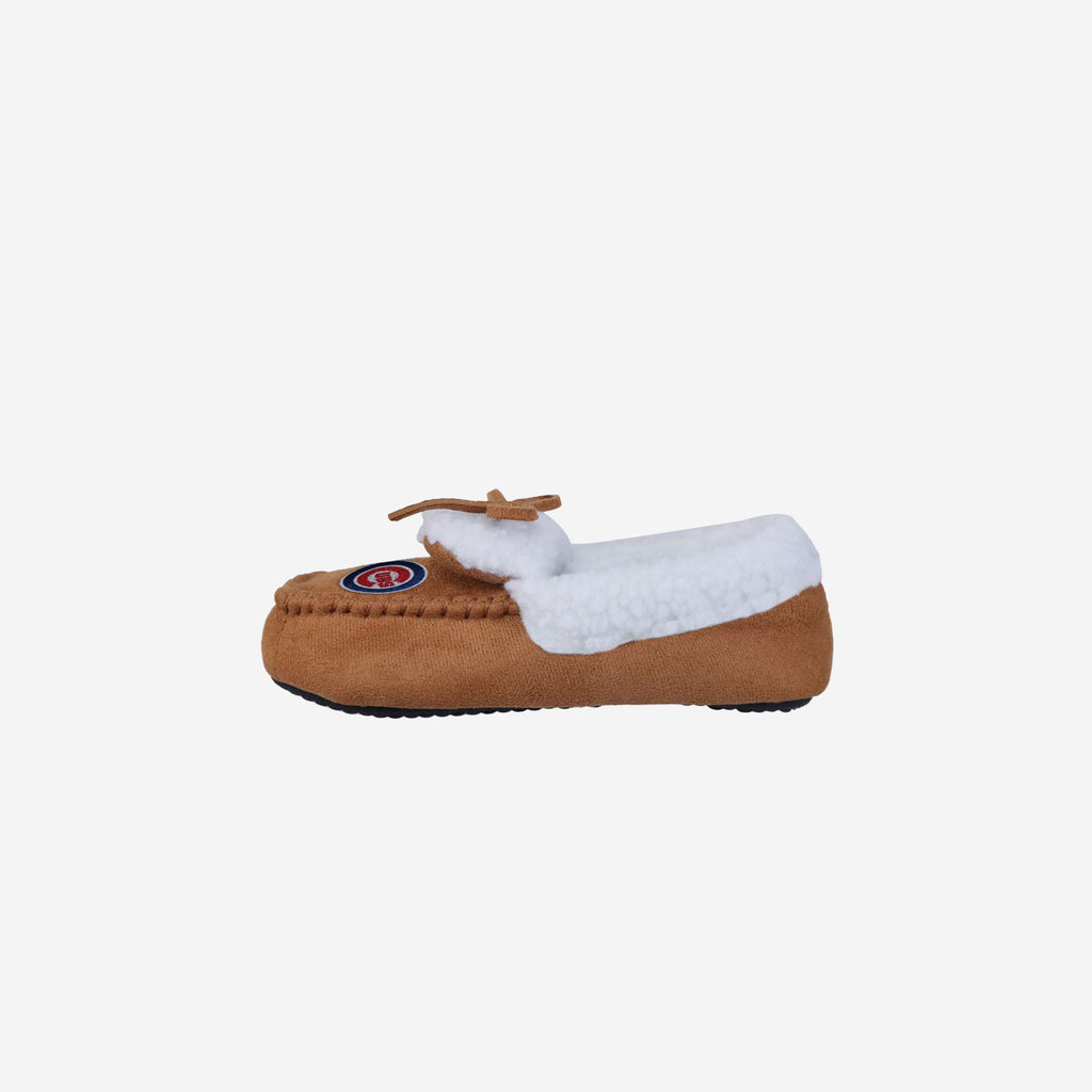 Chicago Cubs Youth Moccasin Slipper FOCO - FOCO.com