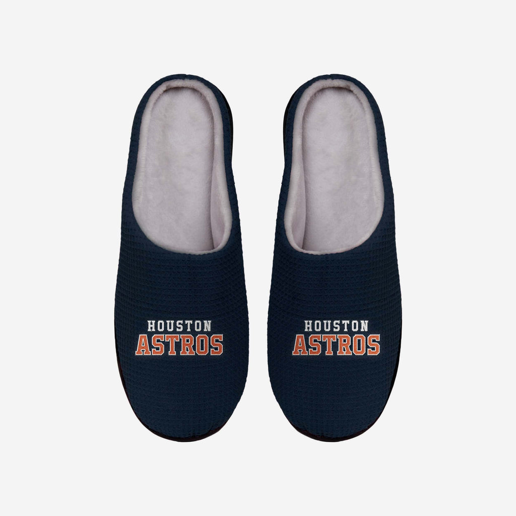 Houston Astros Memory Foam Slide Slipper FOCO - FOCO.com