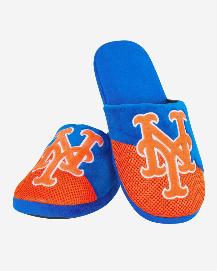 New York Mets Team Logo Staycation Slipper FOCO - FOCO.com