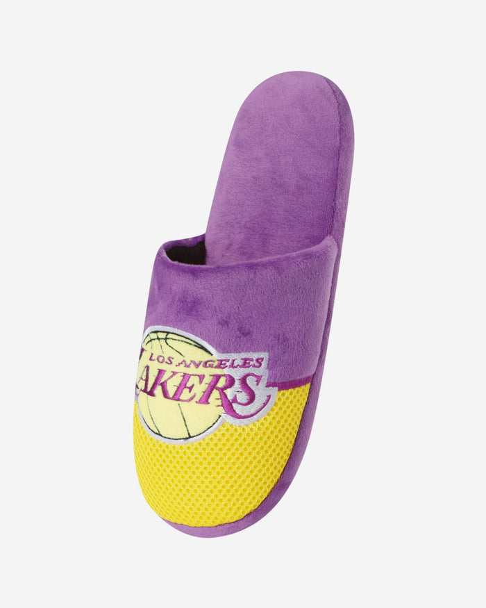 Los Angeles Lakers Team Logo Staycation Slipper FOCO - FOCO.com