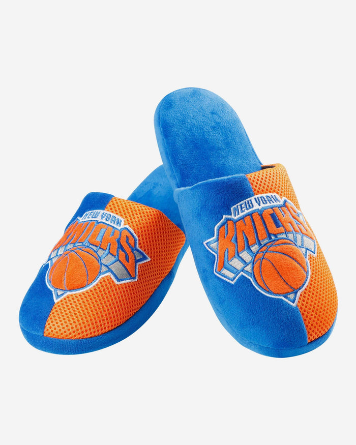 New York Knicks Team Logo Staycation Slipper FOCO - FOCO.com