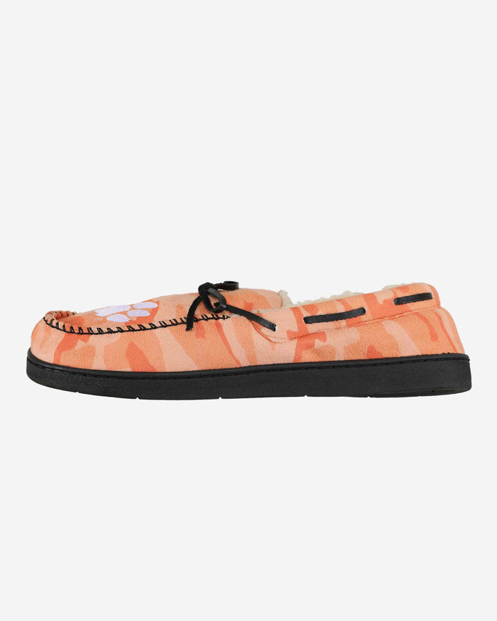 Clemson Tigers Printed Camo Moccasin Slipper FOCO S - FOCO.com