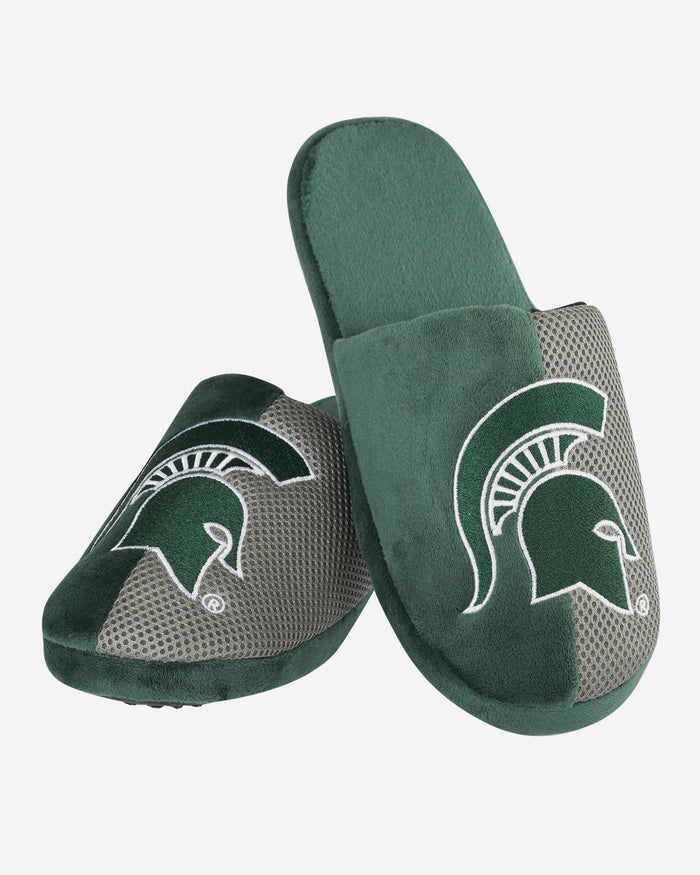 Michigan State Team Logo Staycation Slipper FOCO - FOCO.com