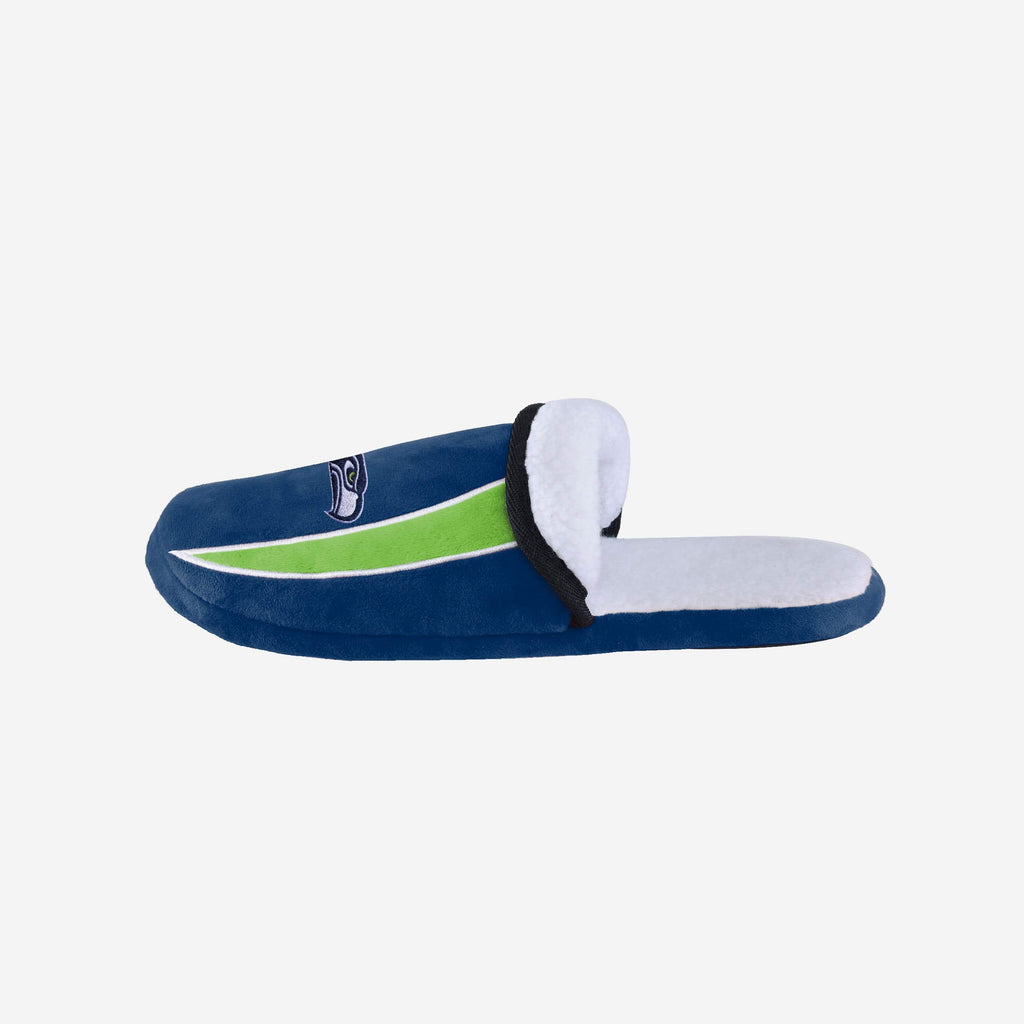 Seattle Seahawks Sherpa Slide Slipper FOCO - FOCO.com