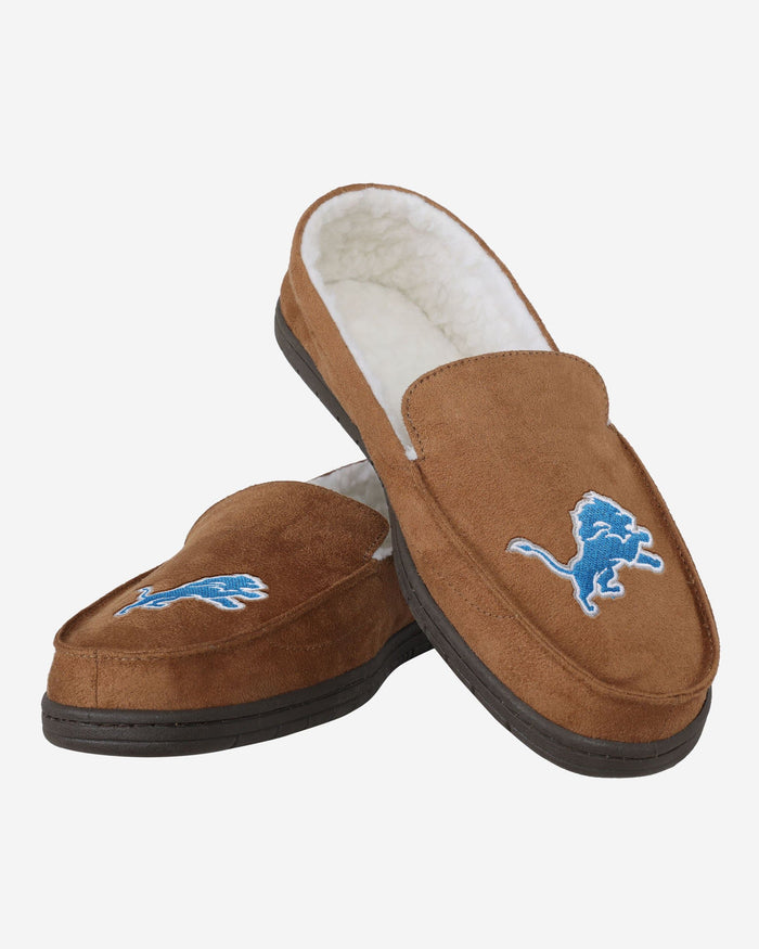 Detroit Lions Beige Moccasin Slipper FOCO - FOCO.com