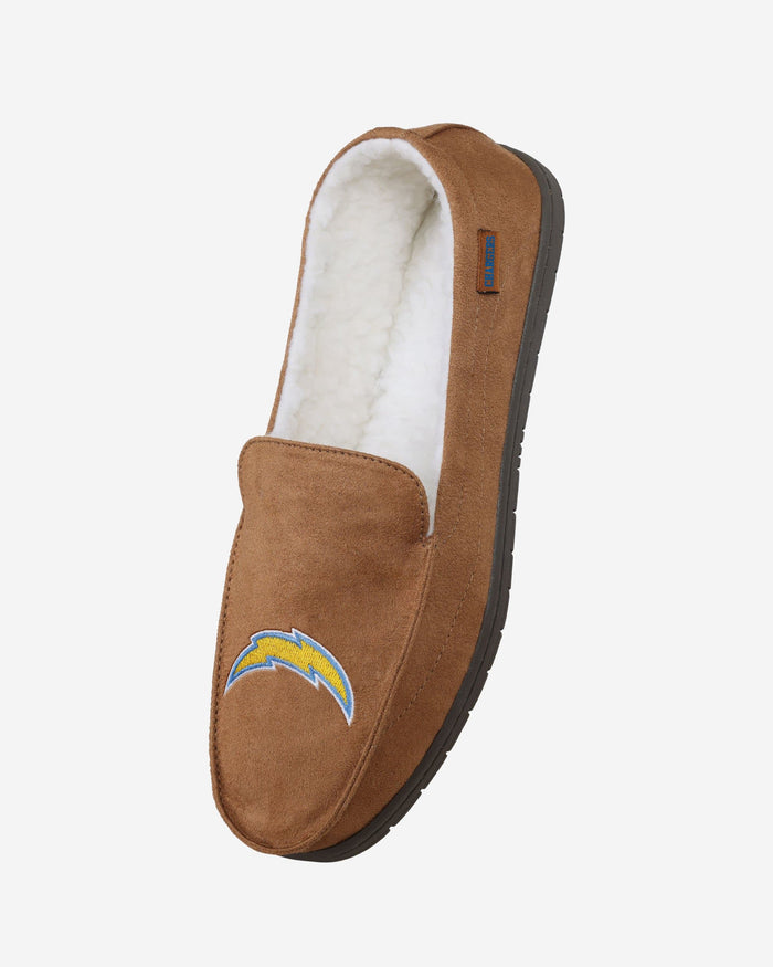 Los Angeles Chargers Beige Moccasin Slipper FOCO - FOCO.com