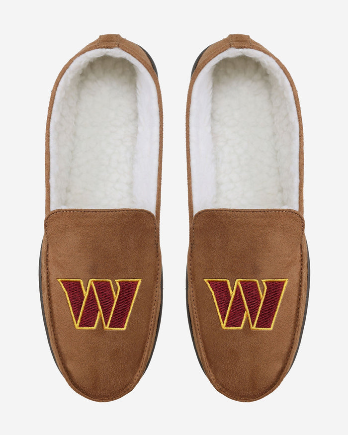 Washington Commanders Beige Moccasin Slipper FOCO - FOCO.com