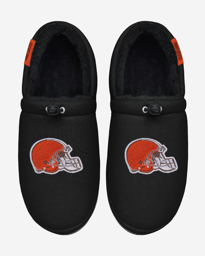 Cleveland Browns Big Logo Athletic Moccasin Slipper FOCO - FOCO.com