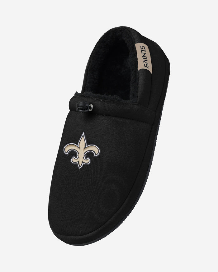 New Orleans Saints Big Logo Athletic Moccasin Slipper FOCO - FOCO.com