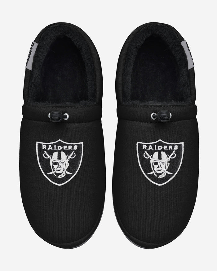 Las Vegas Raiders Big Logo Athletic Moccasin Slipper FOCO - FOCO.com