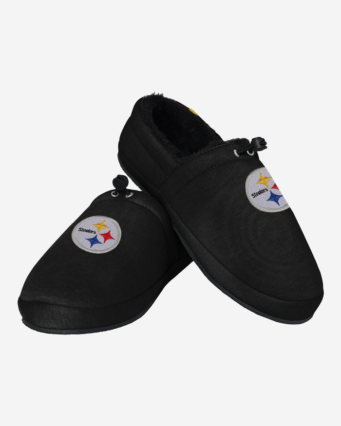 Pittsburgh Steelers Big Logo Athletic Moccasin Slipper FOCO - FOCO.com