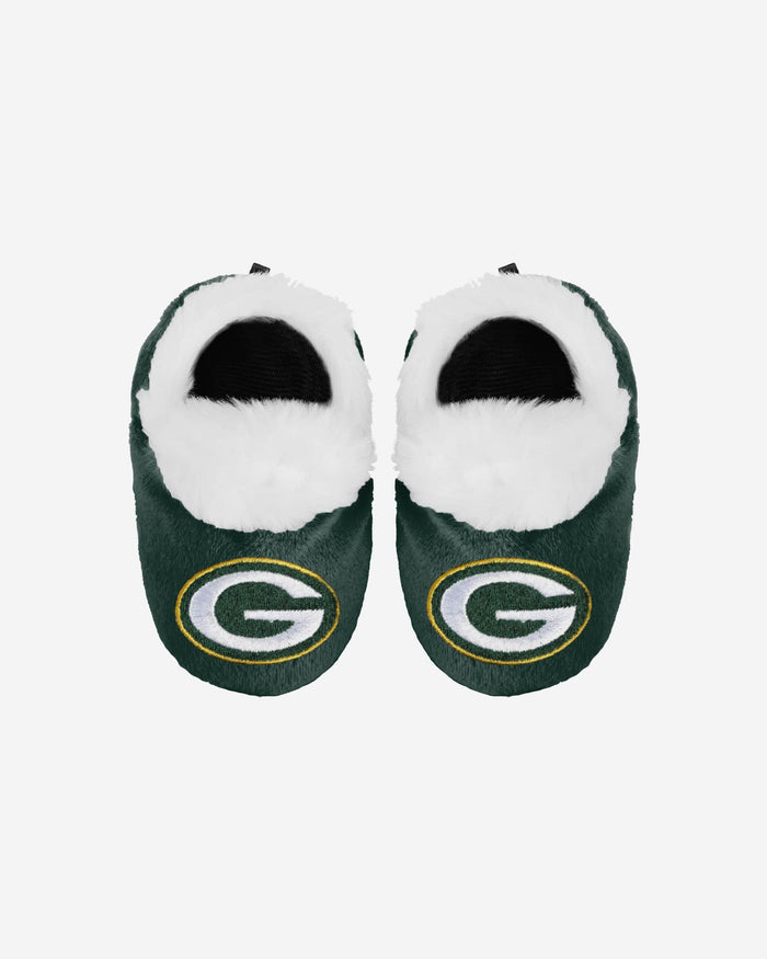 Green Bay Packers Logo Baby Bootie Slipper FOCO - FOCO.com