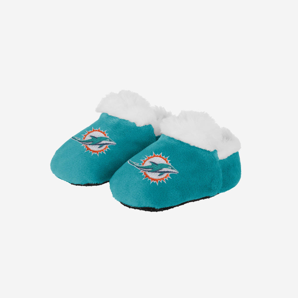 Miami Dolphins Logo Baby Bootie Slipper FOCO 0-3 mo - FOCO.com