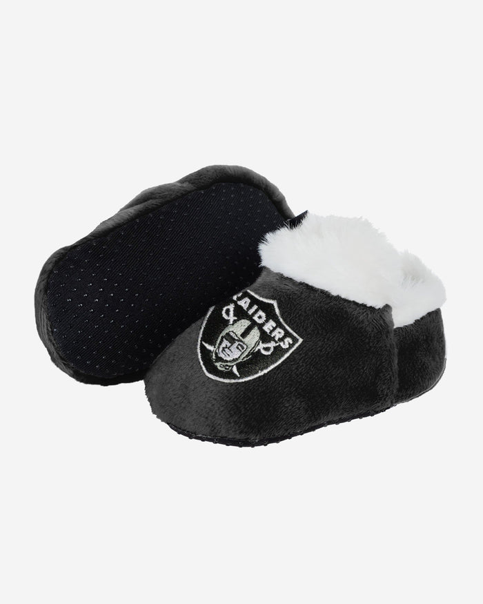 Las Vegas Raiders Logo Baby Bootie Slipper FOCO - FOCO.com