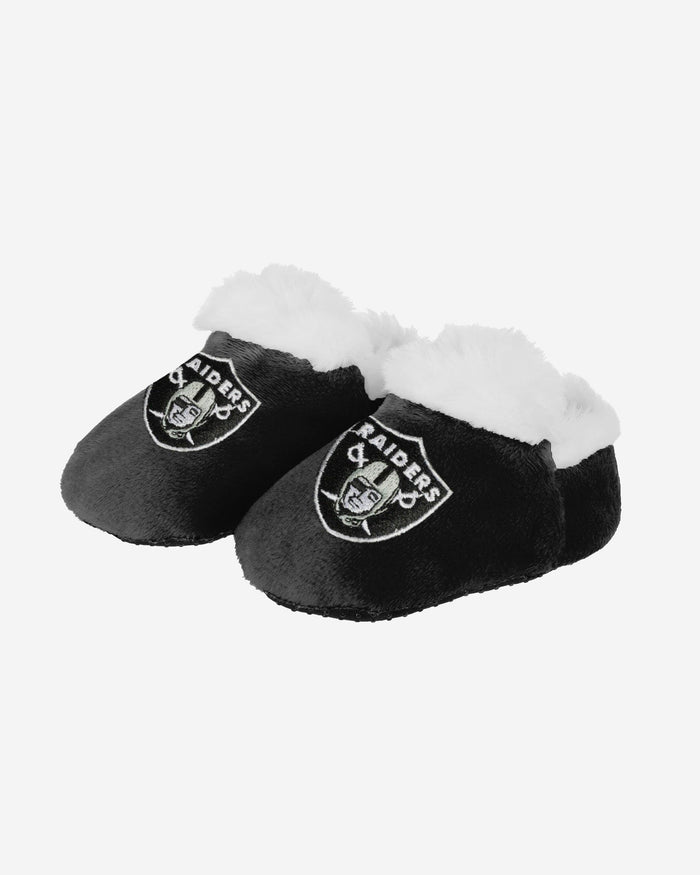 Las Vegas Raiders Logo Baby Bootie Slipper FOCO 0-3 mo - FOCO.com