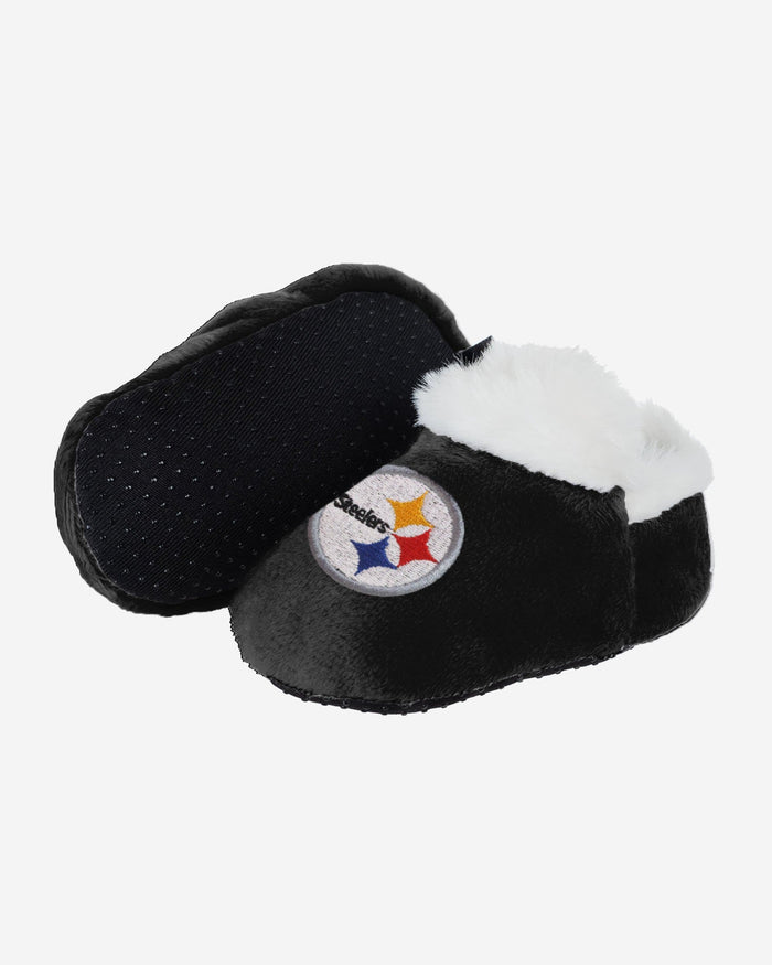 Pittsburgh Steelers Logo Baby Bootie Slipper FOCO - FOCO.com